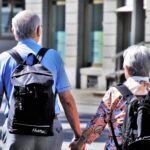 Senior Straat Buiten Wandelen