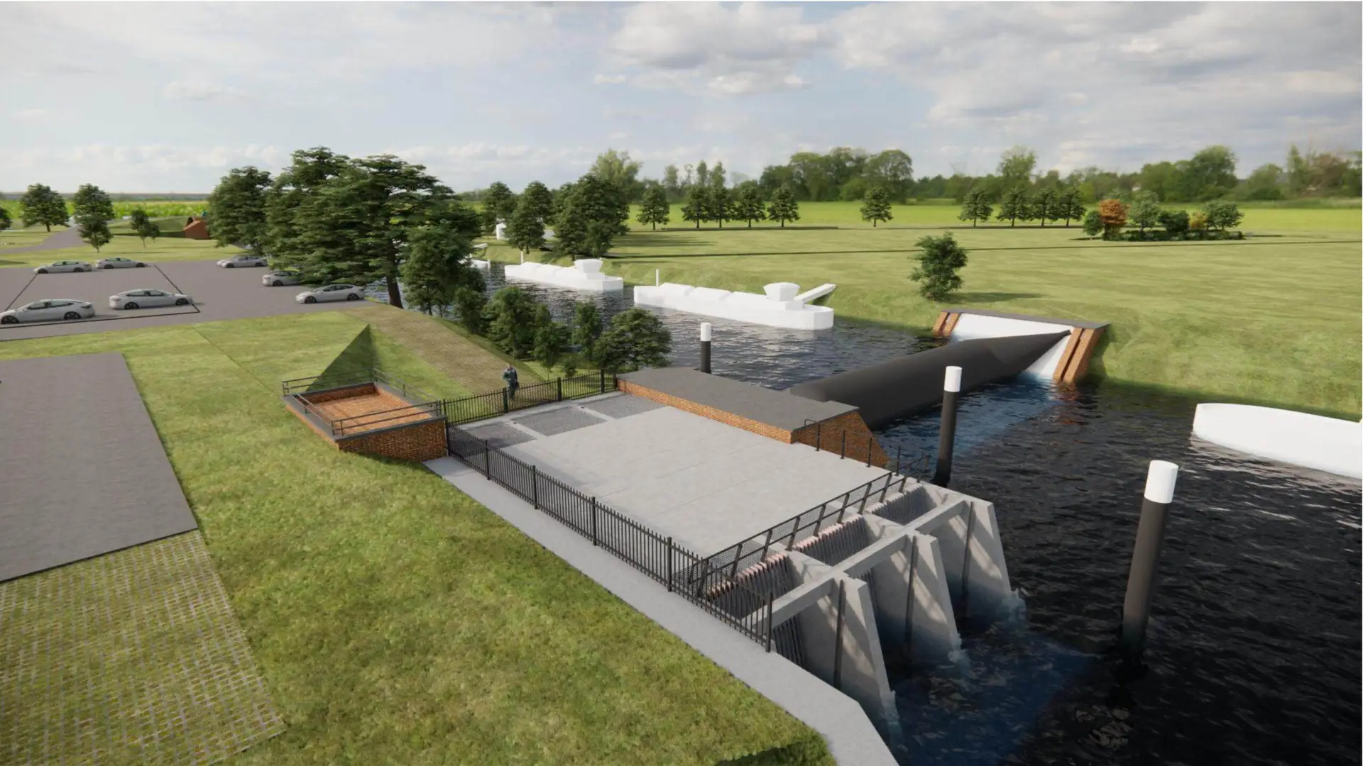300 meter buis getrokken onder de Lekdijk